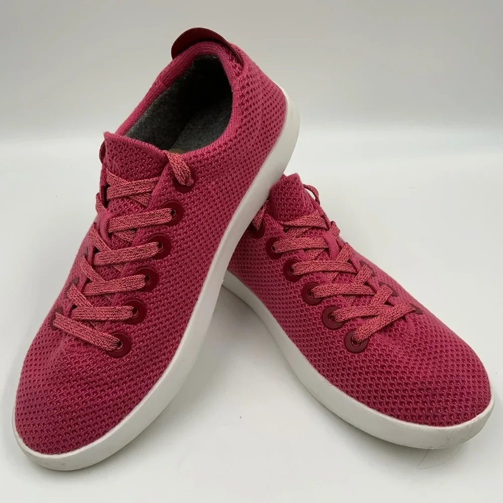 Allbirds Women's Pink‎ Knit Wool Lace Up Sneakers Shoes Size Unknown